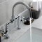 Kingston Brass Industrial Style Whl Handle Bridge Bathroom Faucet W/Pop-Up Drain, Chrm KS2171RX - alternate 4